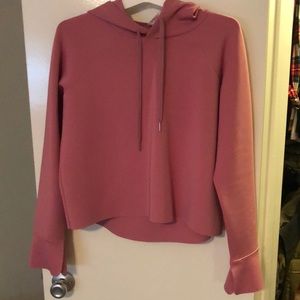 Calia by Carrie Underwood Tulip Sleeve Cutoff Sweatshirt